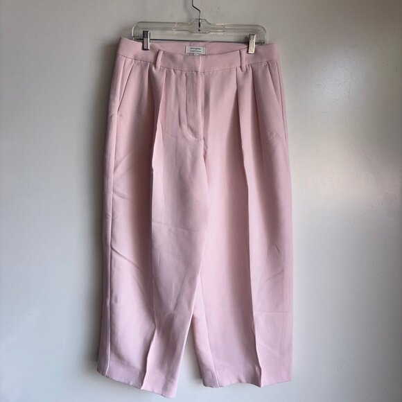 Banana Republic Pleated Wide Leg Pants Size 10P Petite Pink - Picture 1 of 14